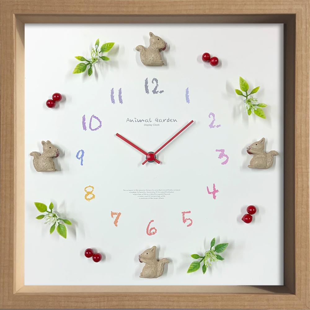 【個人宅配送不可】Display Clock Squirrel-2