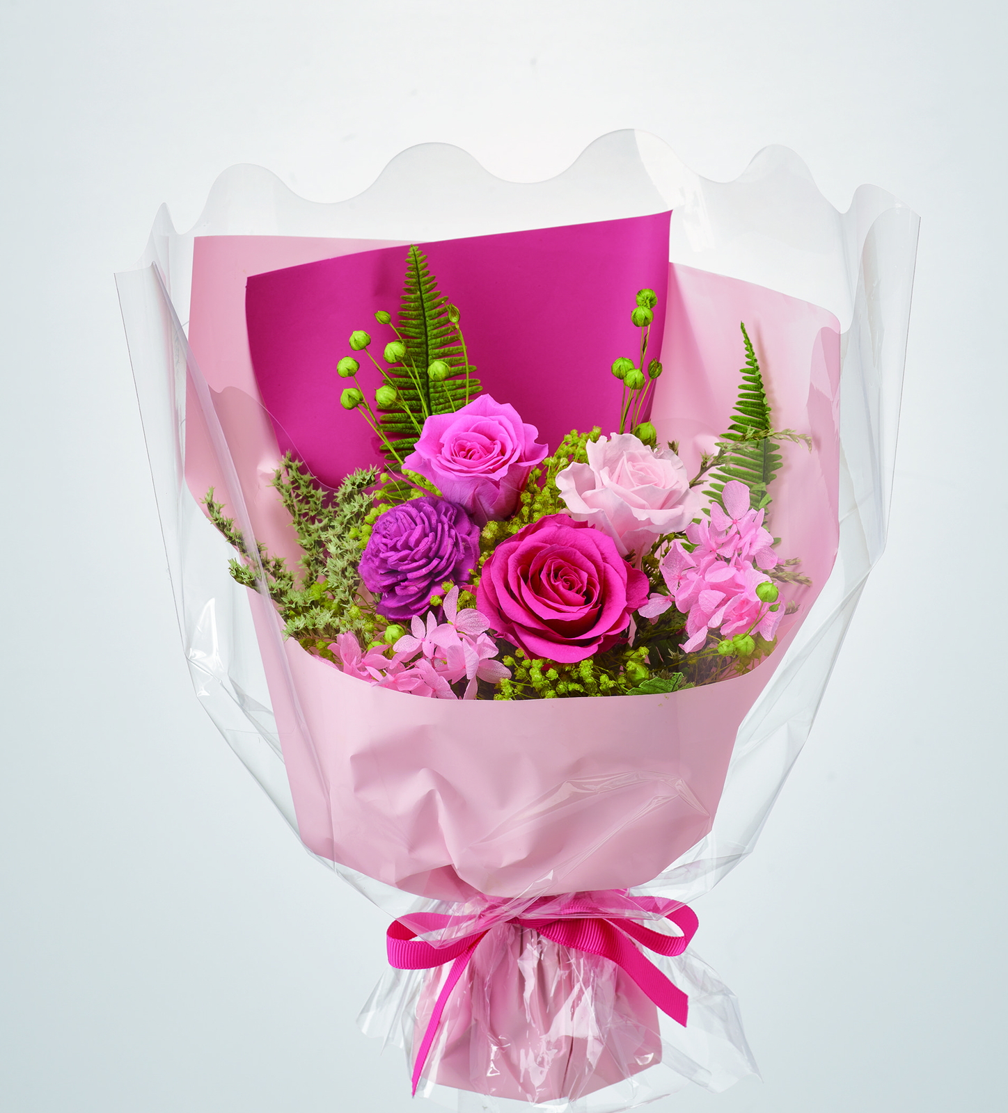 プリザスタンドブーケ ピンク