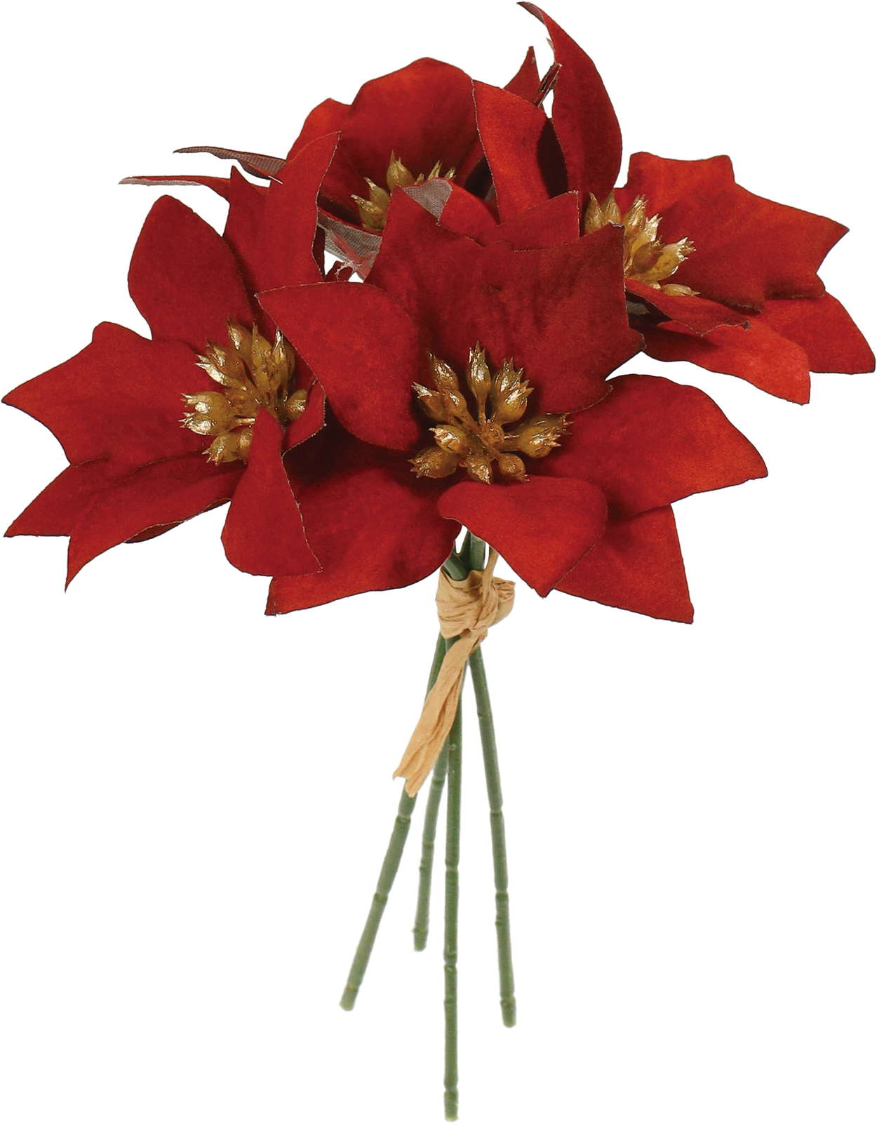 元上代¥380 ベルベットポインセチアピック4P