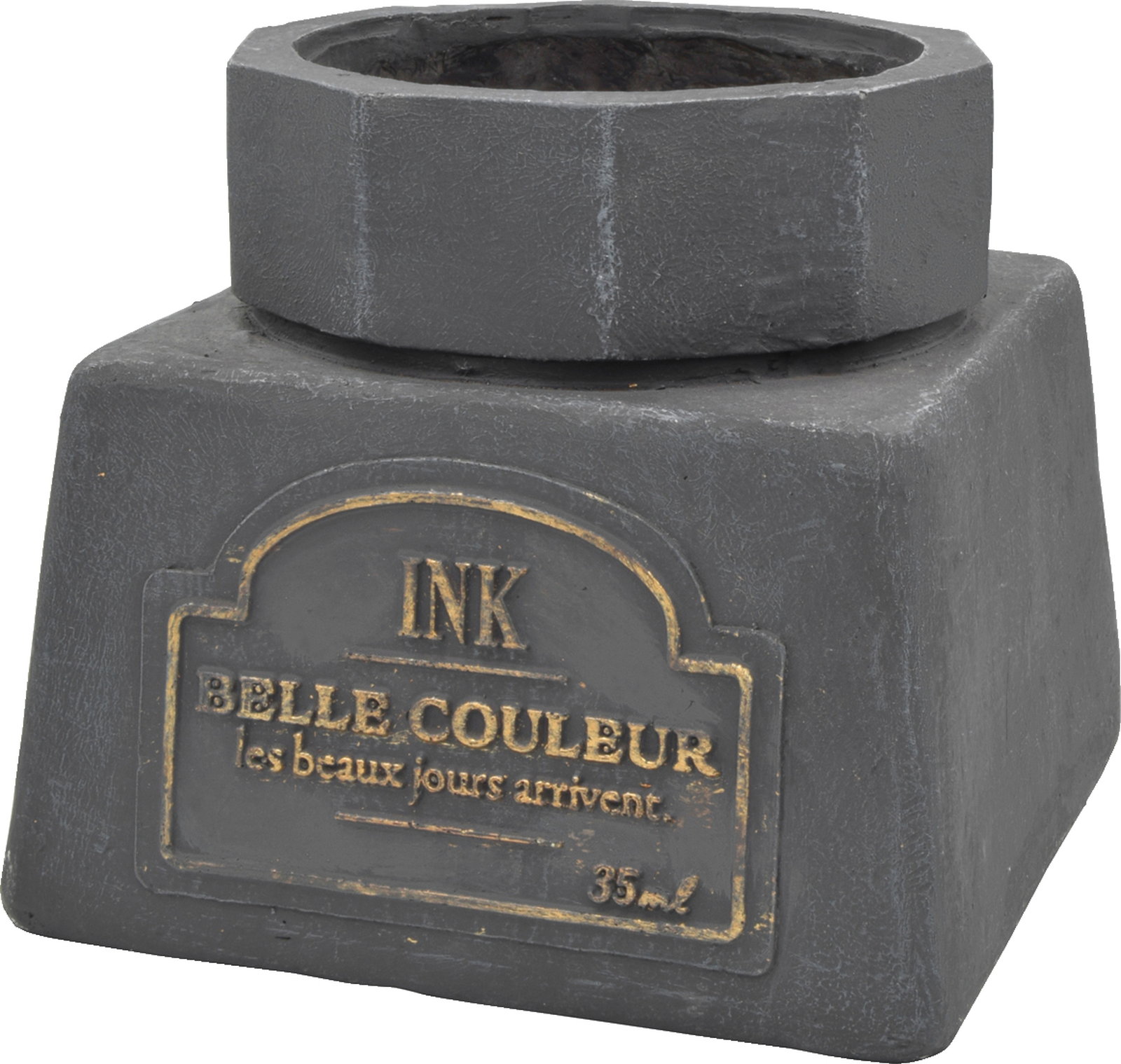 【個人宅配送不可】アンティークインクボトルL-BK