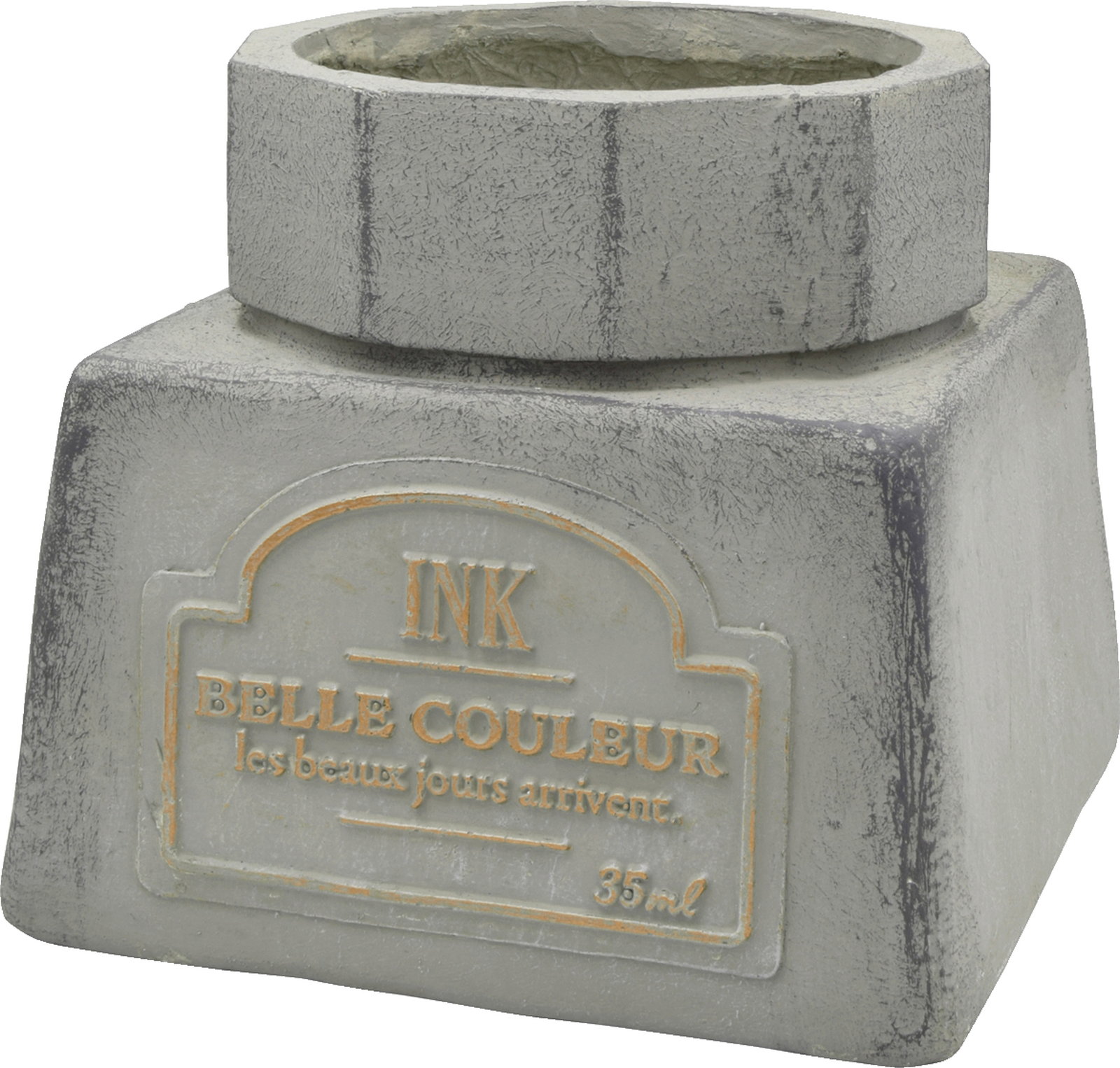 【個人宅配送不可】アンティークインクボトルL-GY