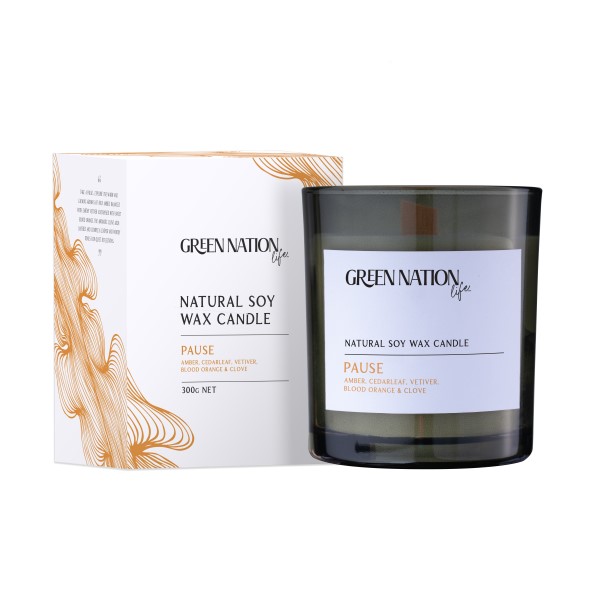 ウッドウィックソイキャンドル/ポーズ(ベチバー&ブラッドオレンジ)