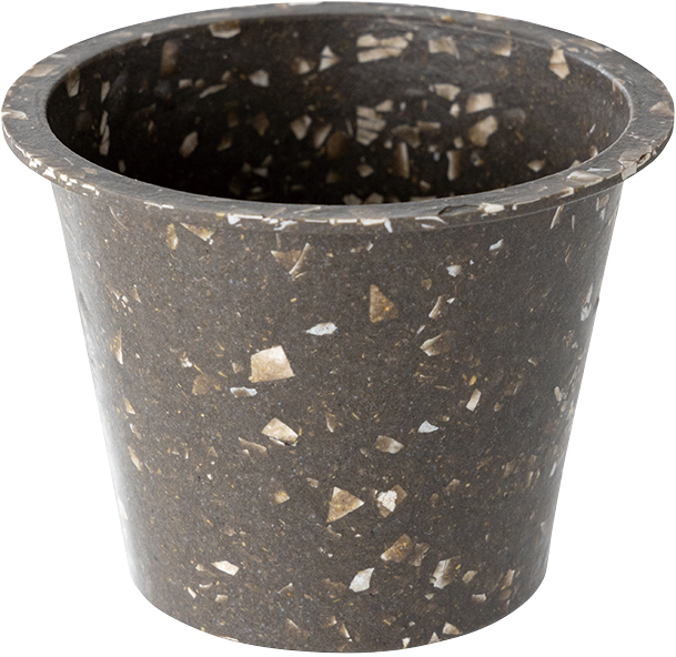 カラフルバンブーポット-S/チャコールグレー(10個)