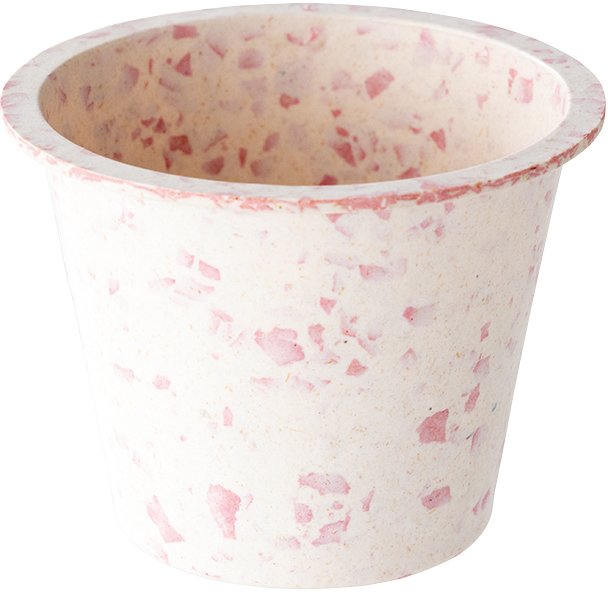 カラフルバンブーポット-S/ホワイト(10個)