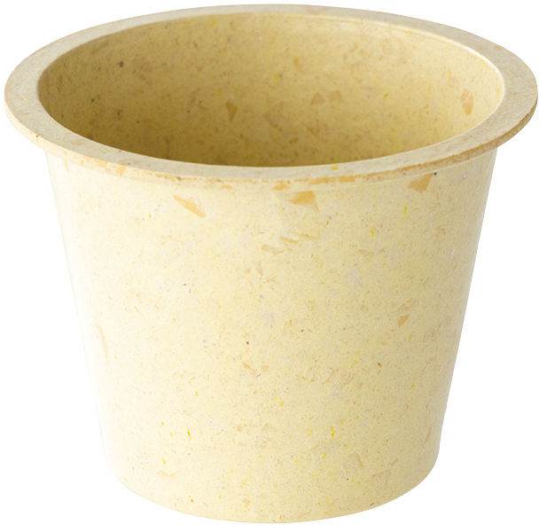 カラフルバンブーポット-S/イエロー(10個)