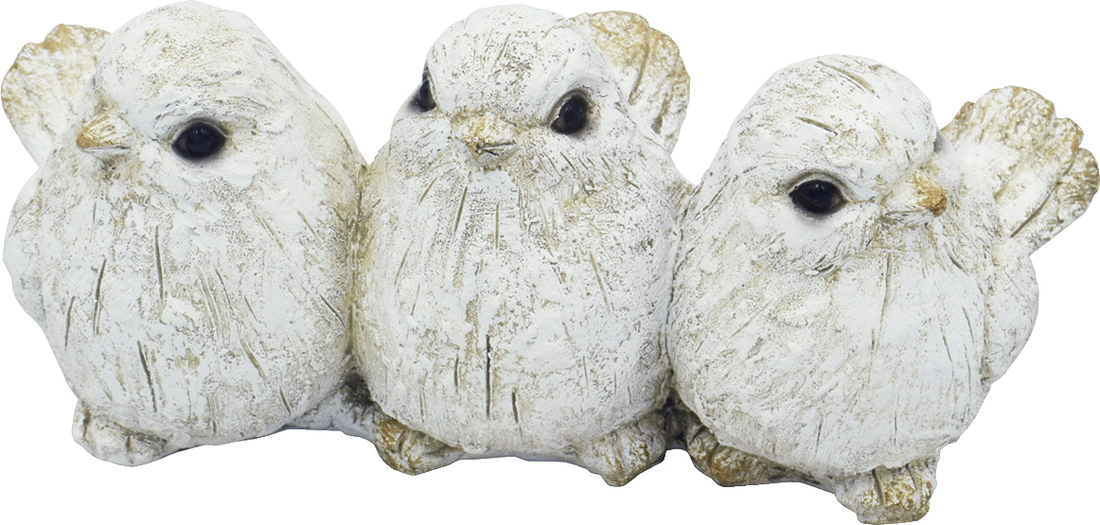 【個人宅配送不可】レジンアンティーク3バードsing