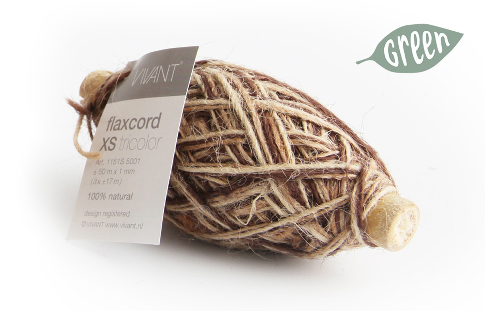 ▲FLAXCORD XS tricol 50m