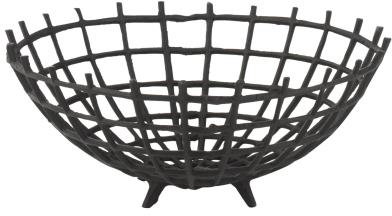 BOWL METAL BLACK SMALL (295x295x13)