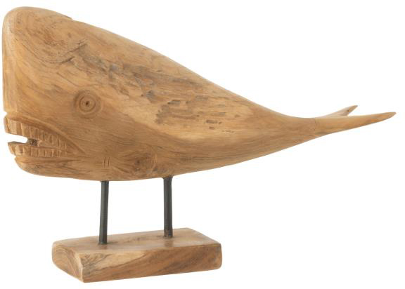 WHALE MIA WOOD NATURAL SMALL (40x10x24)