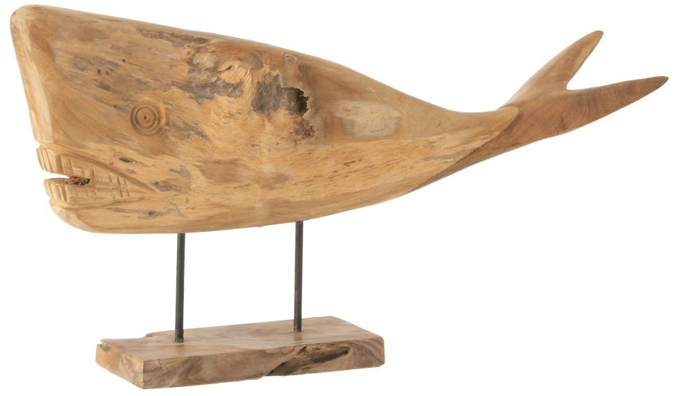 WHALE MIA WOOD NATURAL LARGE (66x13x36)