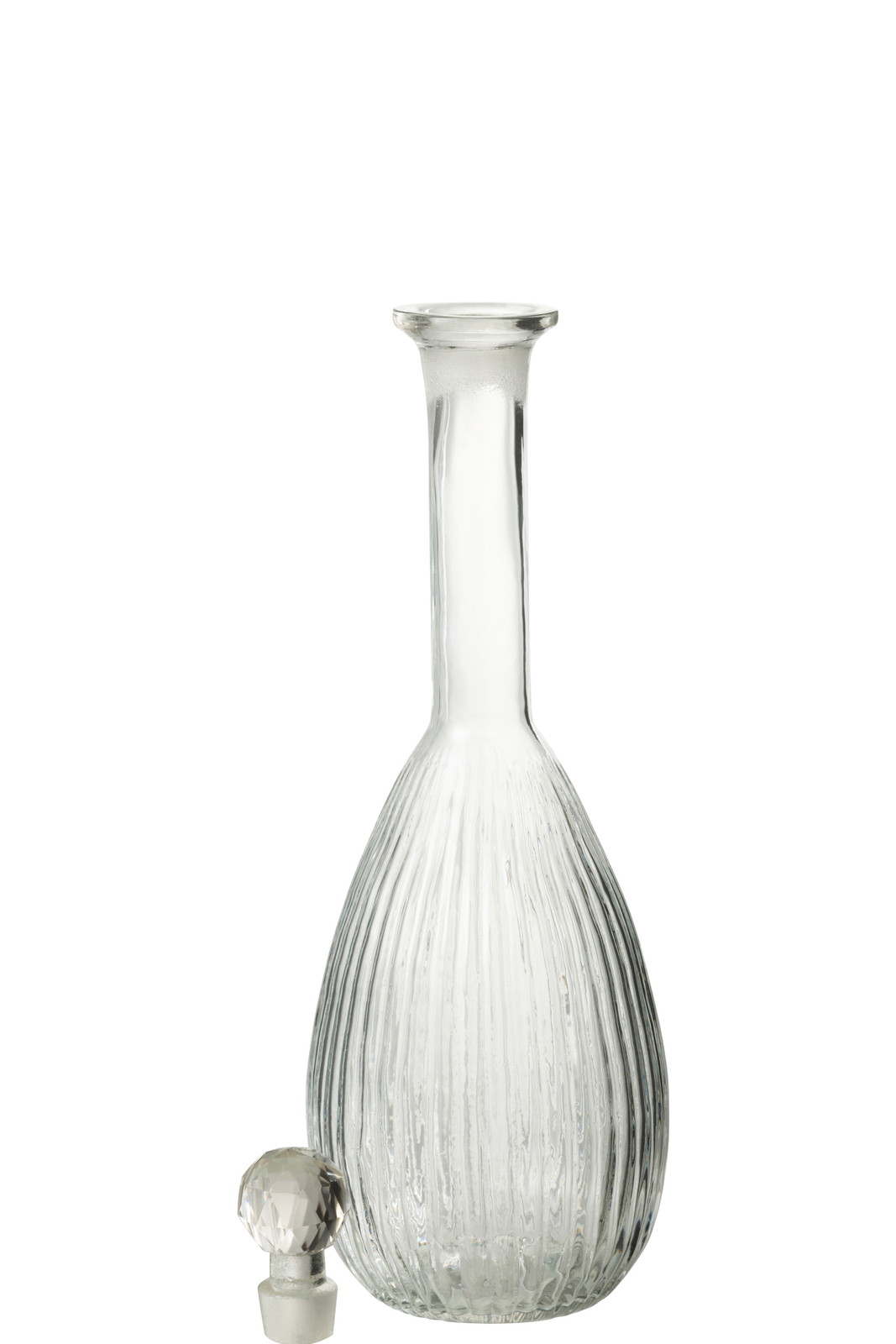 CARAFE STRIPES GLASS TRA