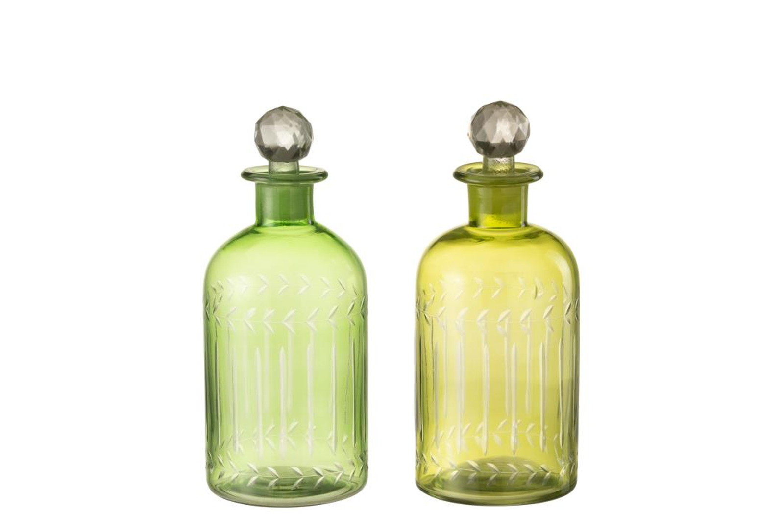 CARAFE LEAVES GL GRN L