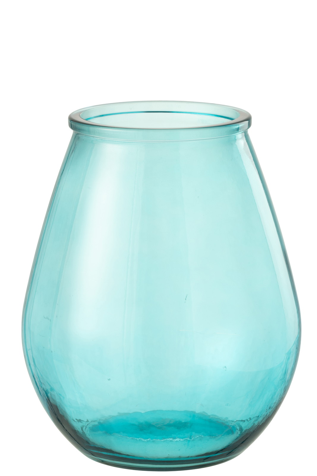 ��VASE EGG GL AQUA L