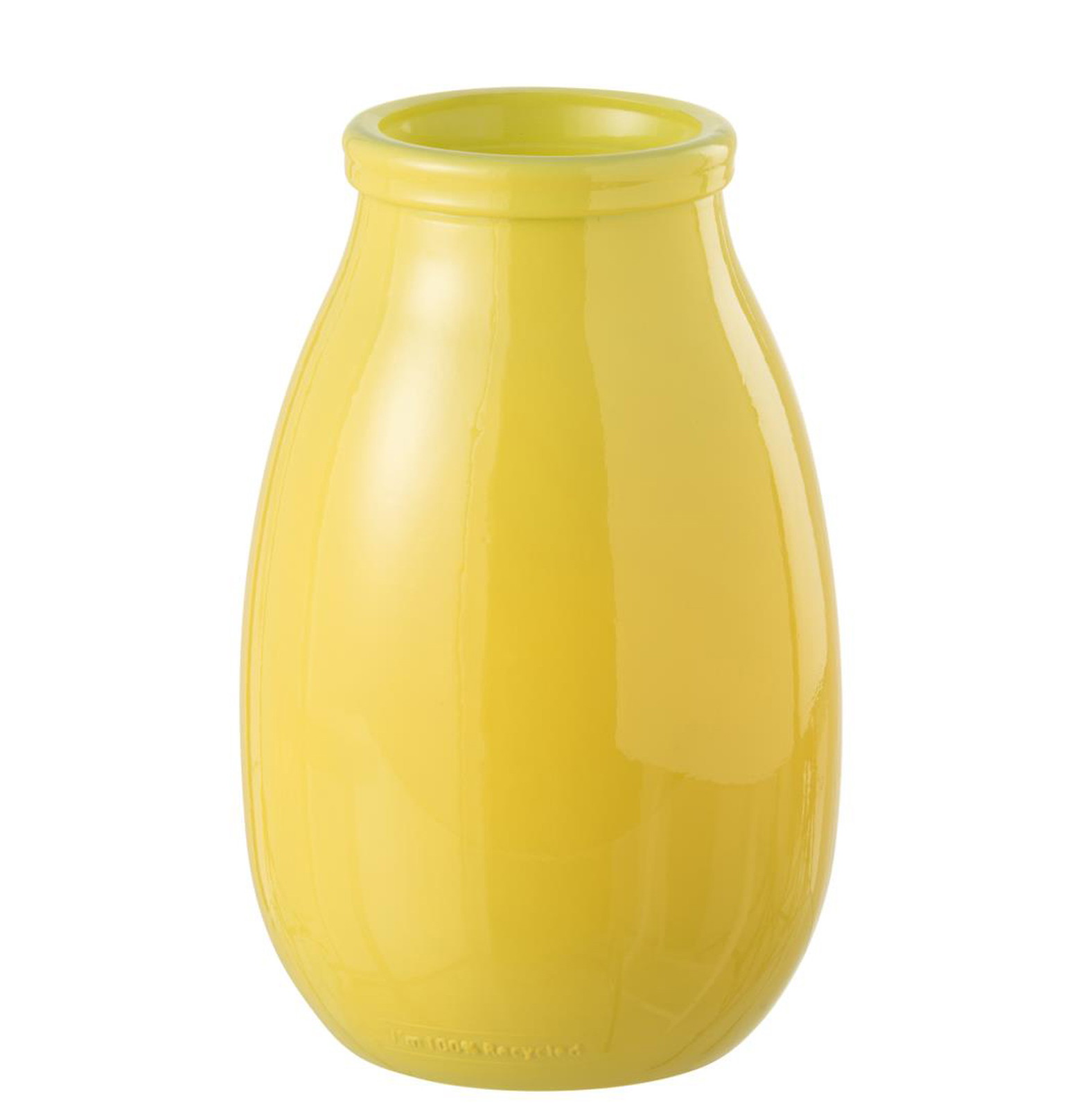 ��VASE GL YELLOW L