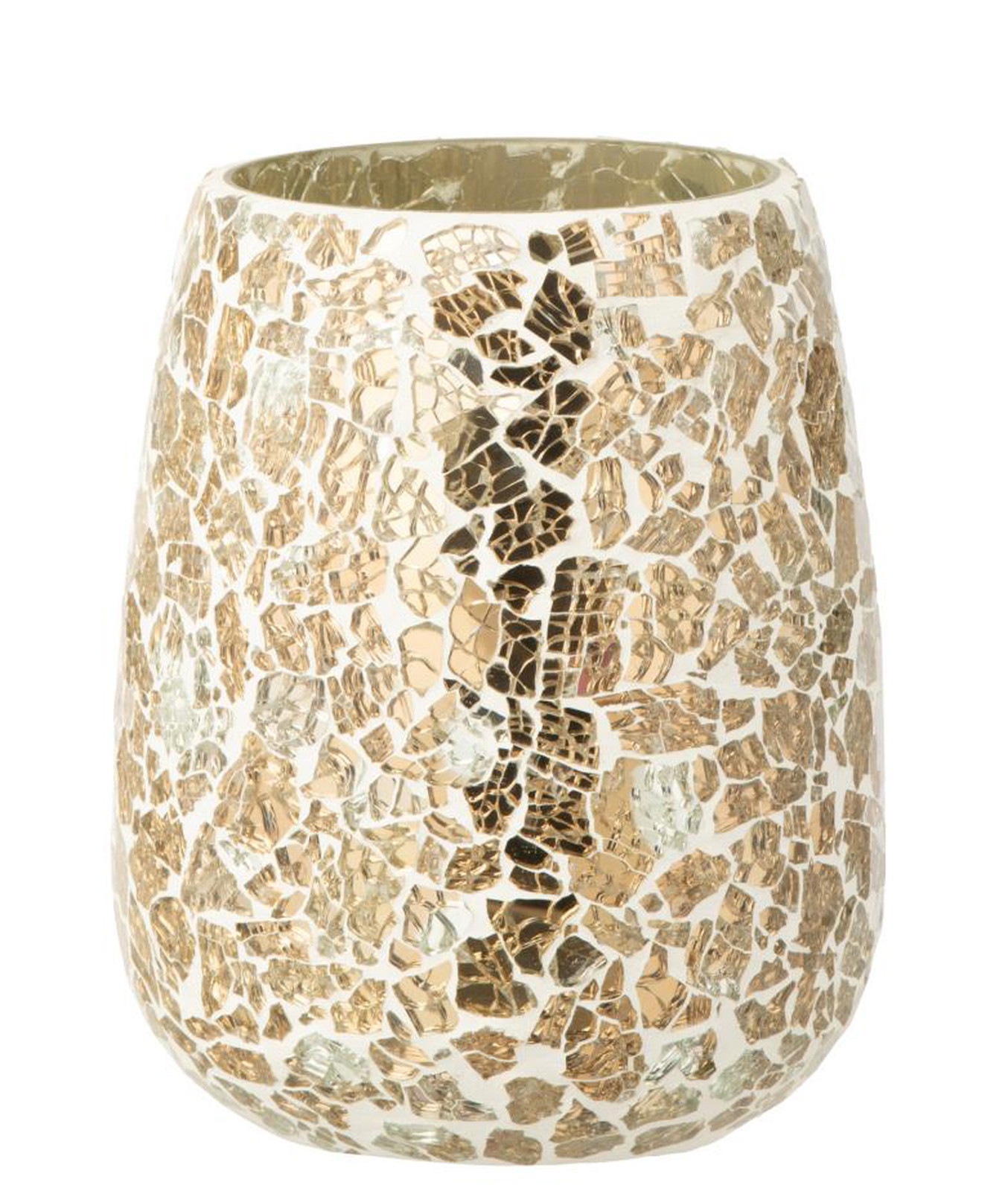 ��CANDLE HOLDER CRACKLED