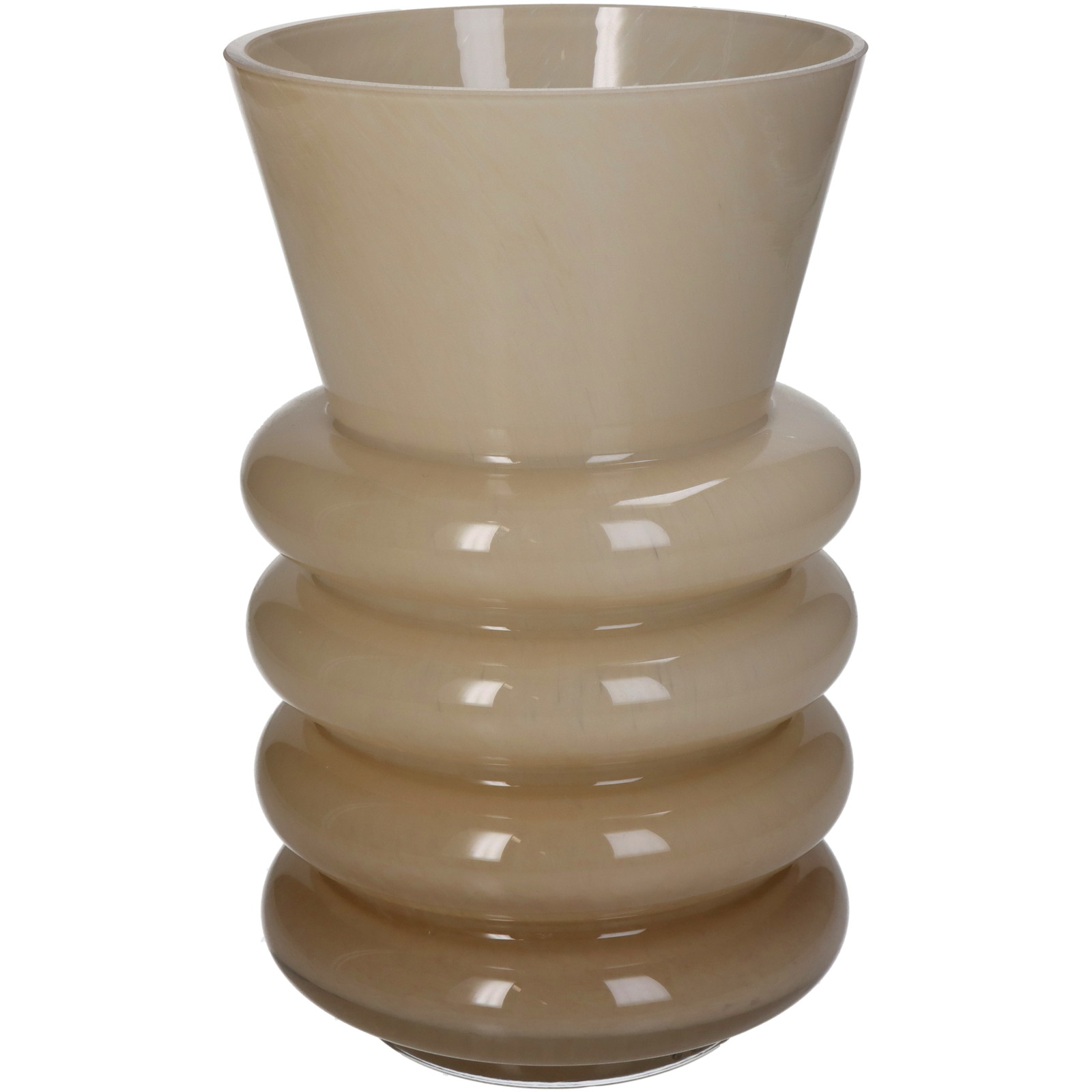 ■Vase Beige 13x13x21cm