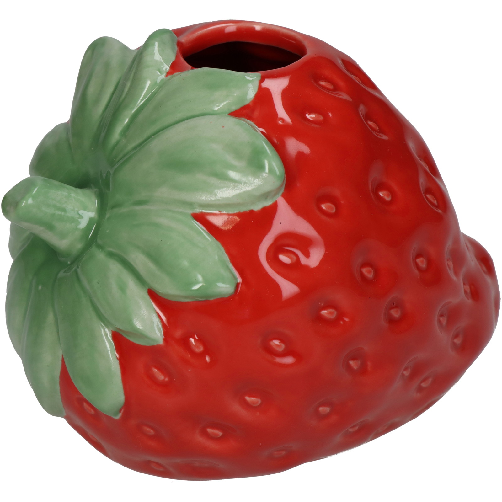 ■Vase Strawberry Red 13x10x10cm