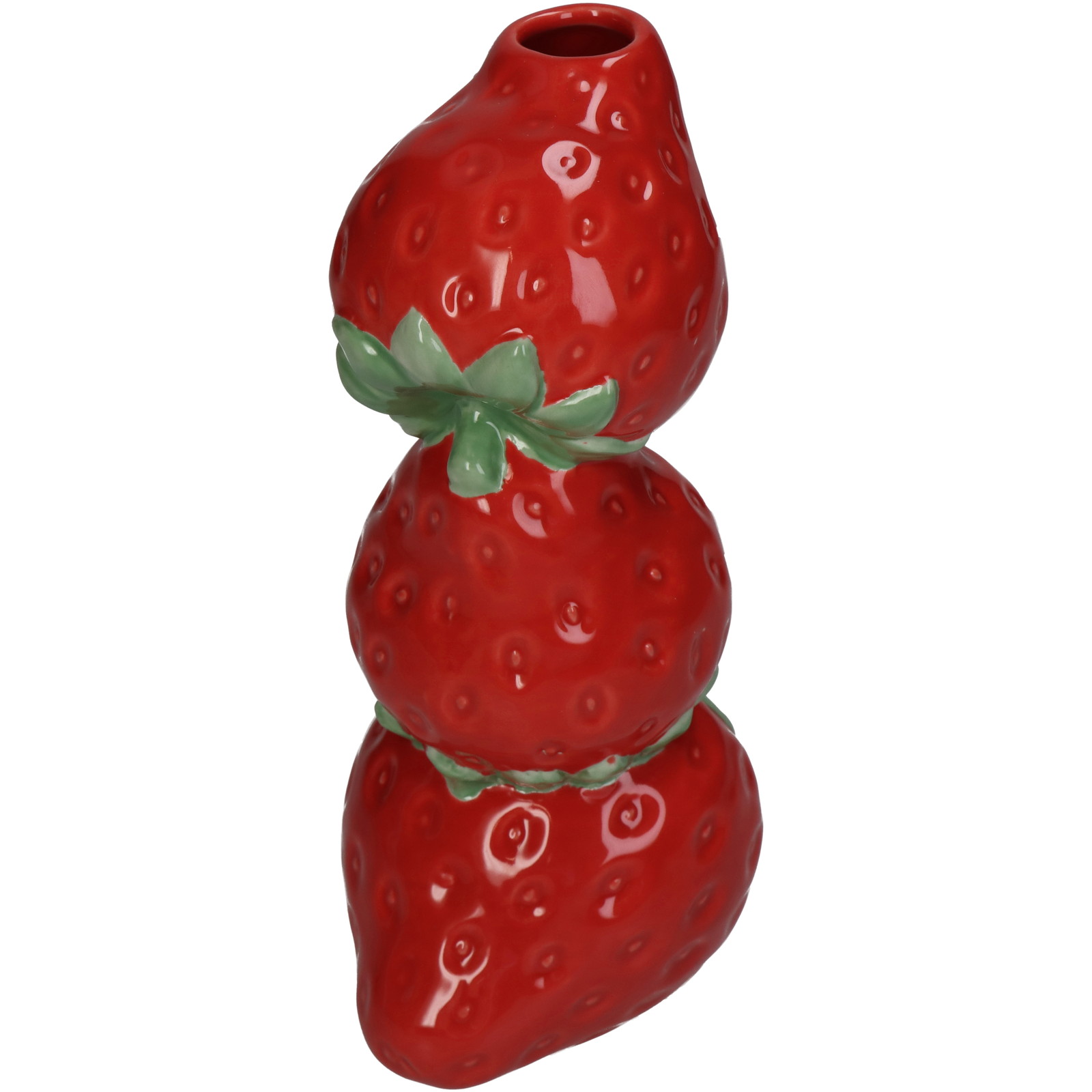 ■Vase Strawberry Red 9x8x18cm