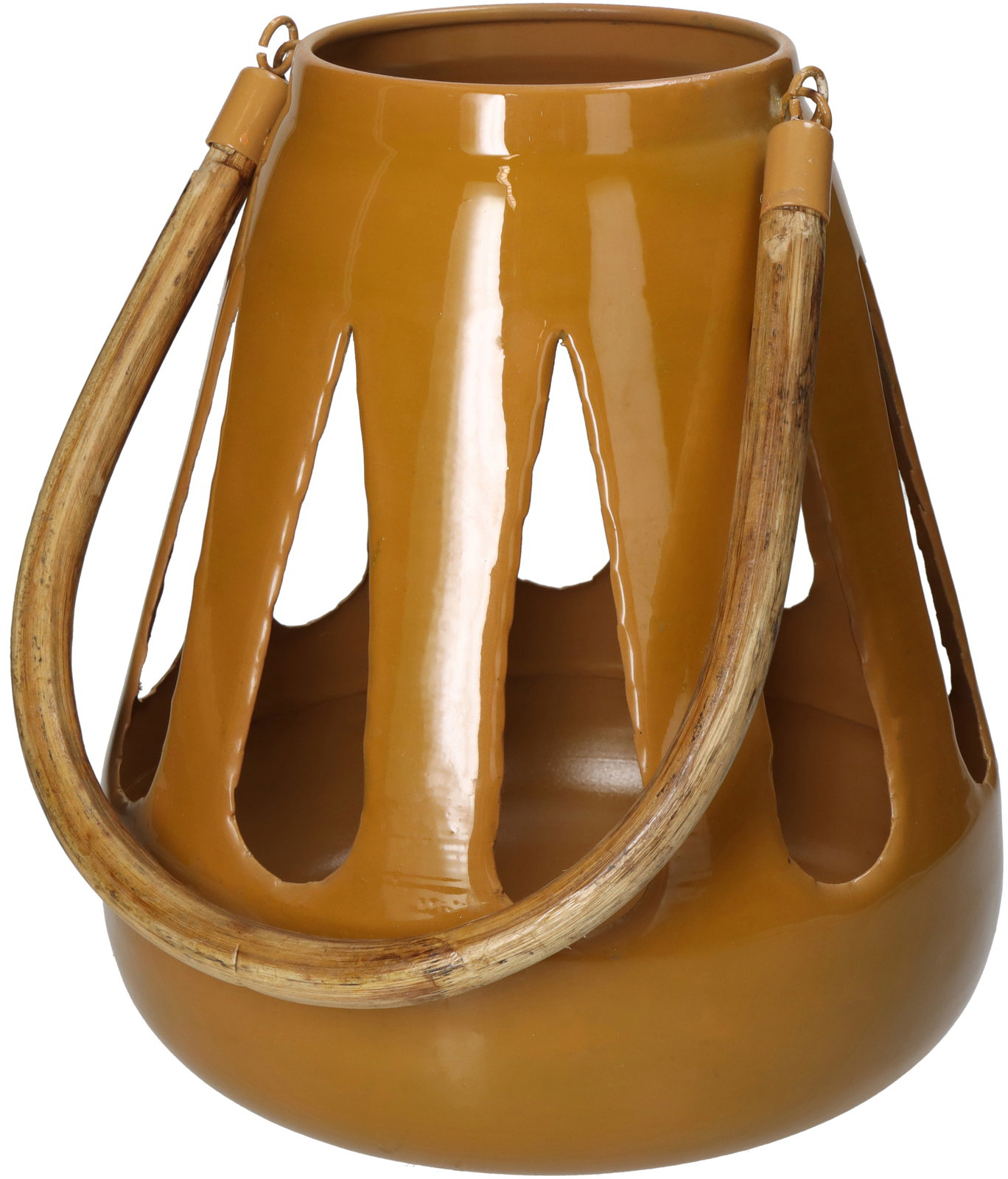 Lantern Iron Ochre 20x20x22cm