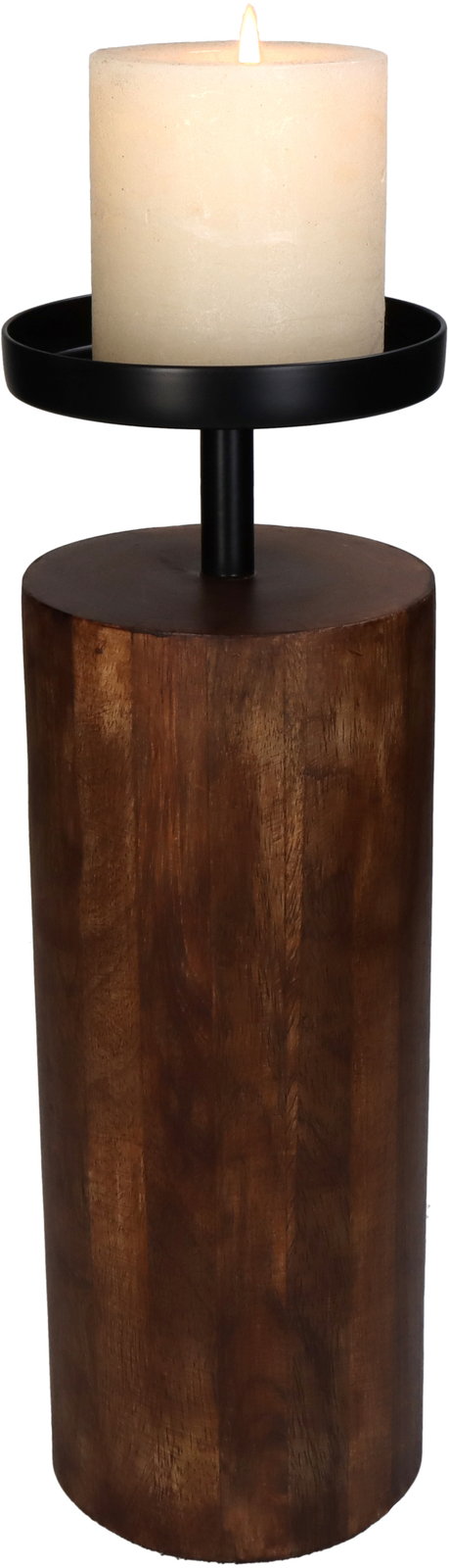 Candle Holder Brown 10x10x31cm