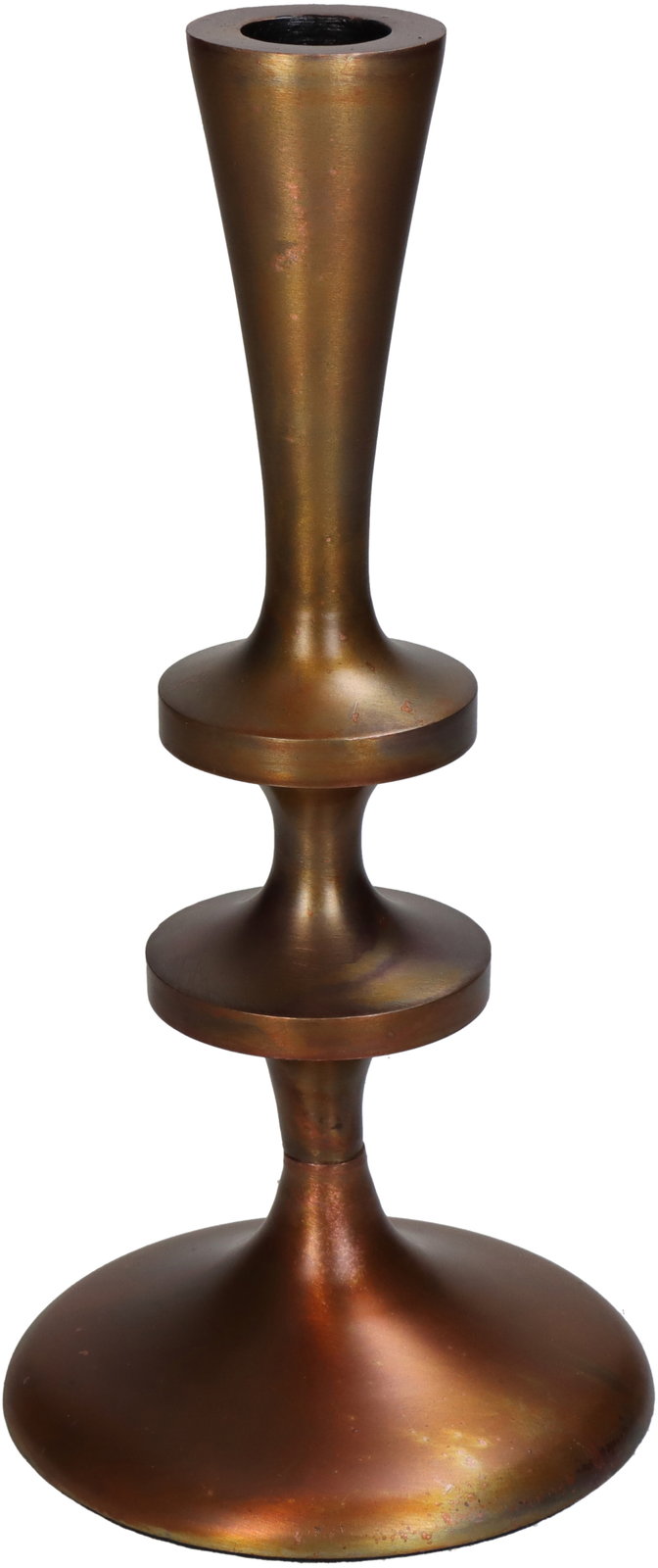 Candle Stick Bronze 11x11x23cm