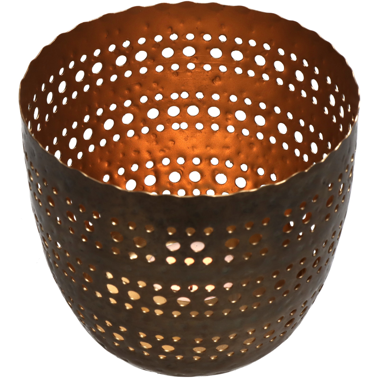 Candle Holder Bronze 13x13x11cm