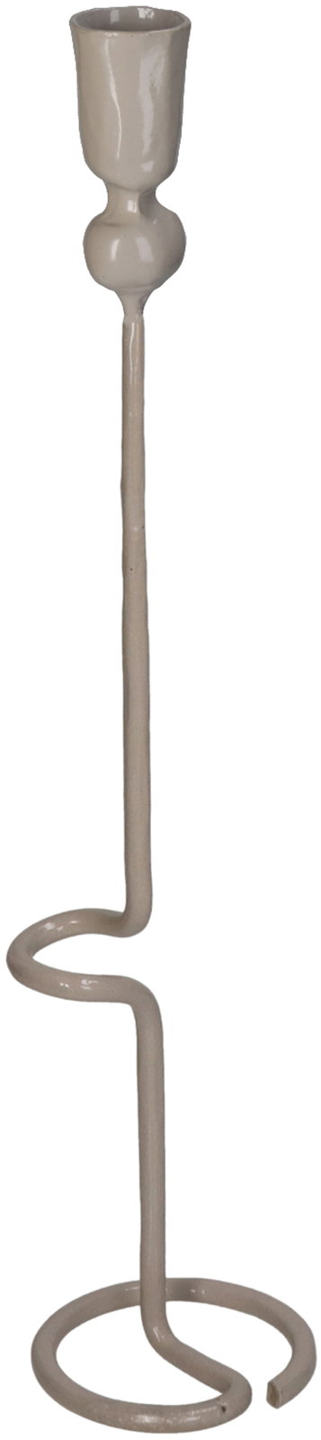 Candle Stick Iron Beige