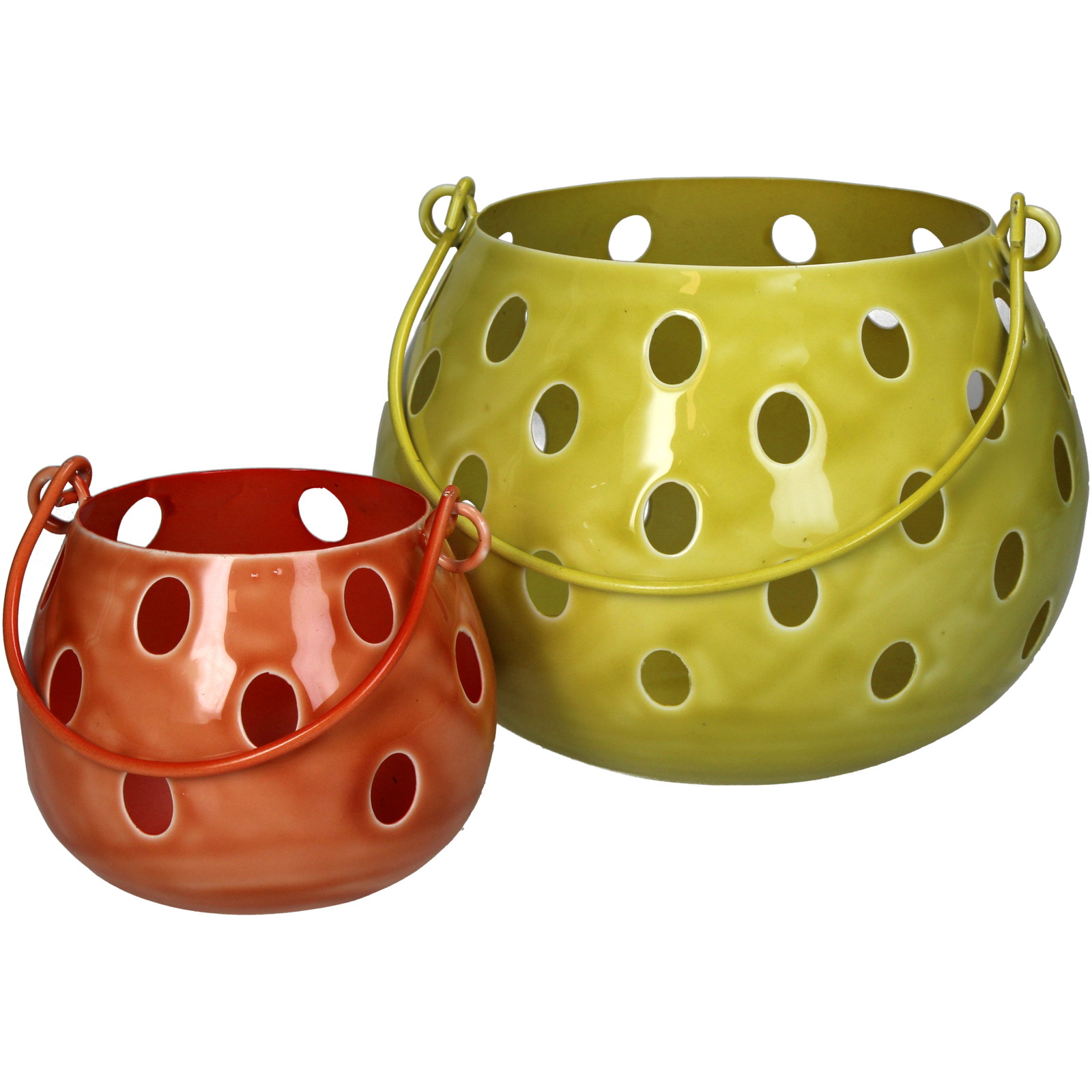 ��Candle Holder Dots Iron Multi