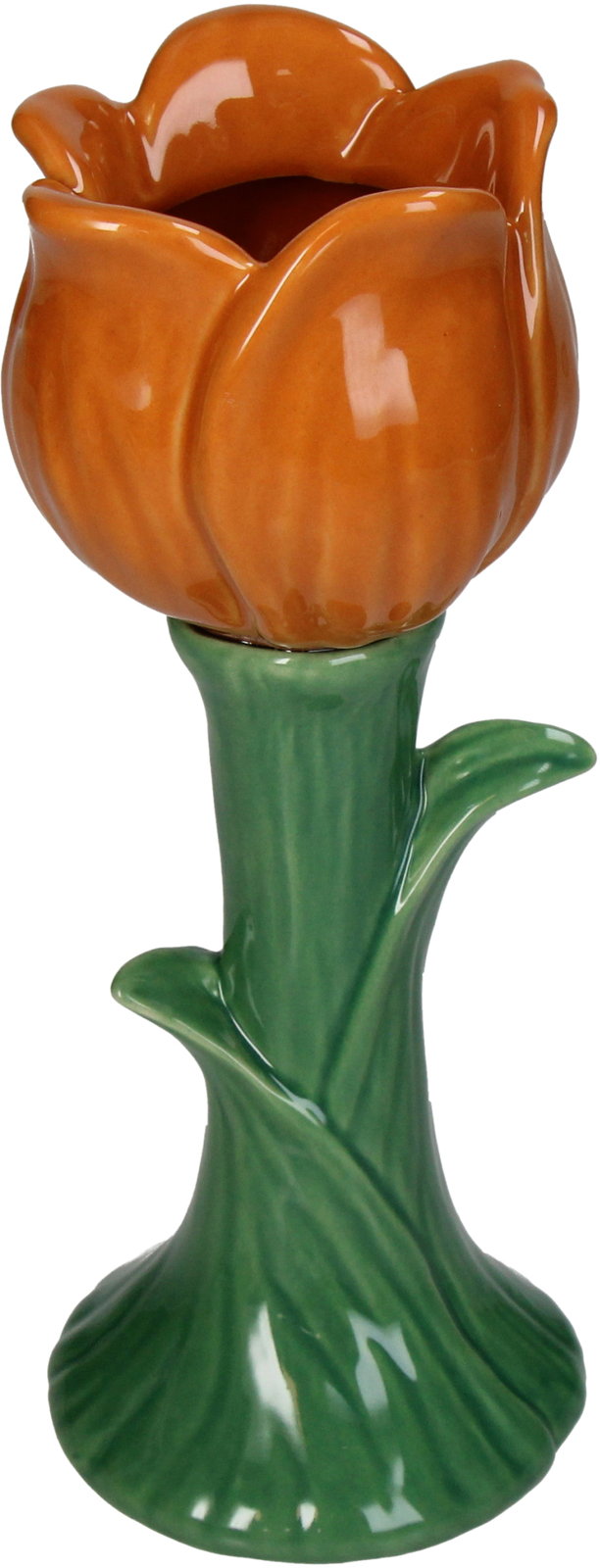 Vase Tulip Fine Earthenware Orange