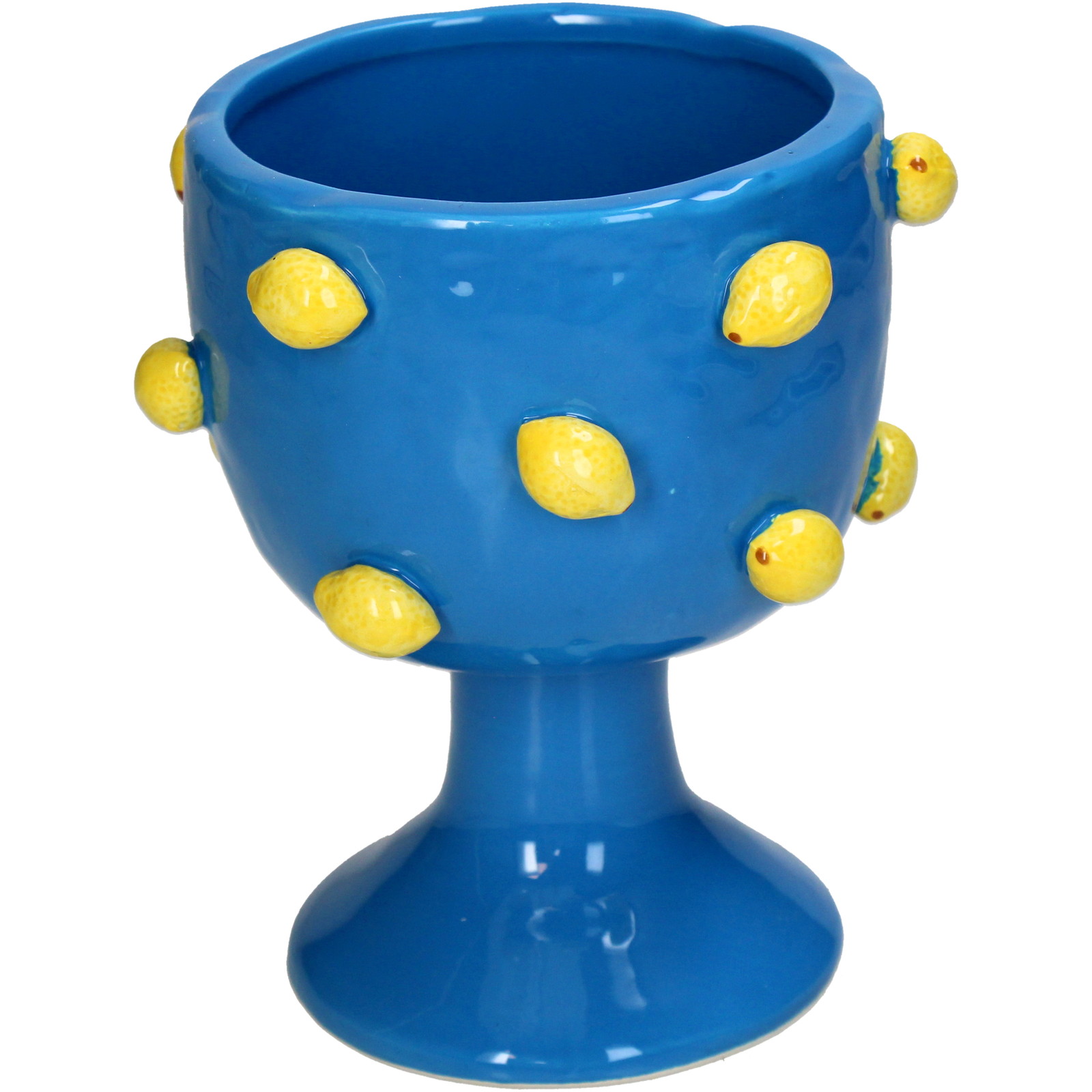 Planter Lemon Dolomite Blue 13.5x13.5x16.5cm