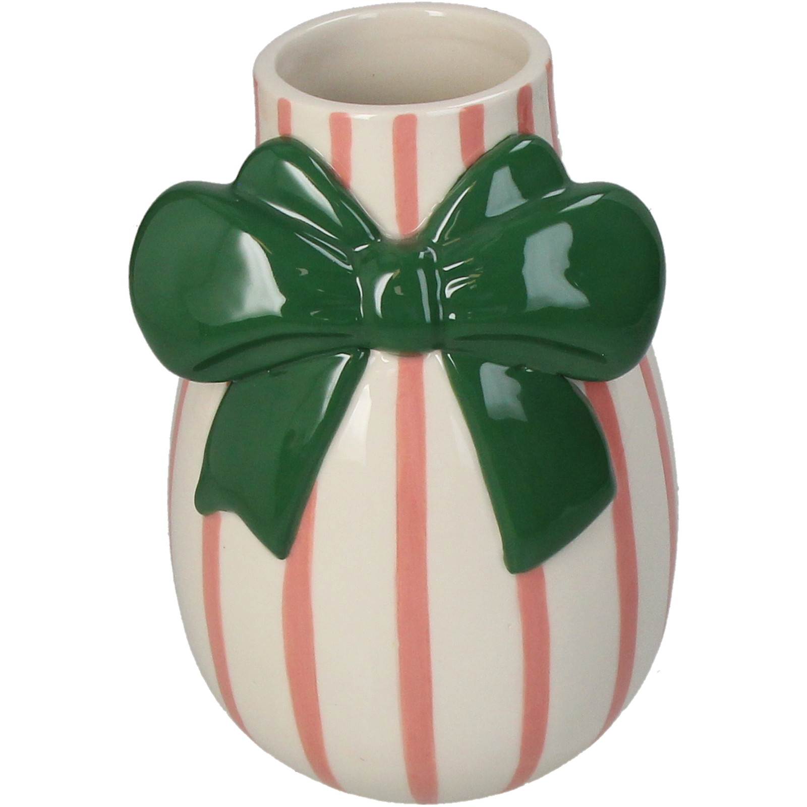 ■Vase Bow Stoneware Multi