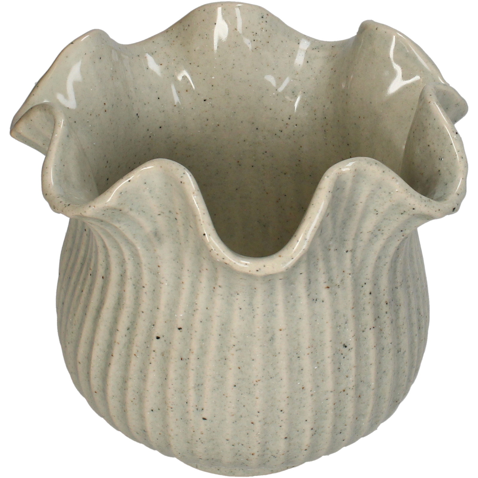 ��Planter Stoneware Beige