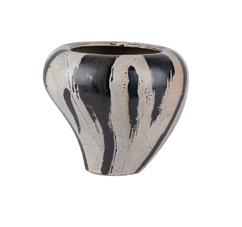 CEYLIN WIDE VASE STRIPES XL 30x30x27