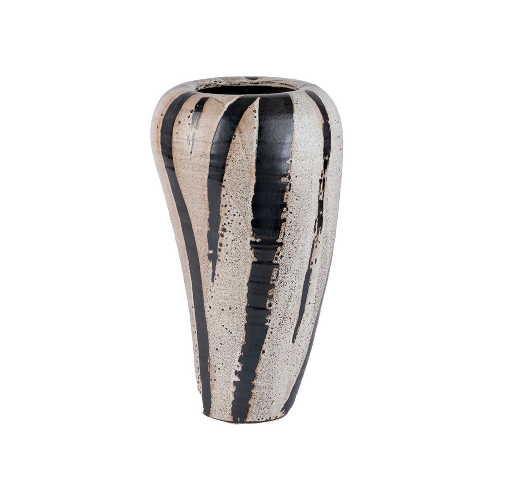CEYLIN LONG VASE STRIPES XL 25x25x44