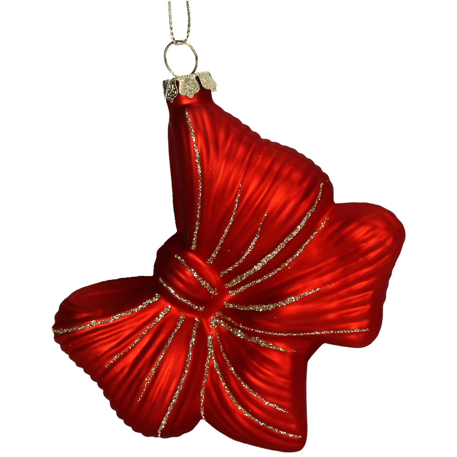 ■Ornament Bow Glass Red