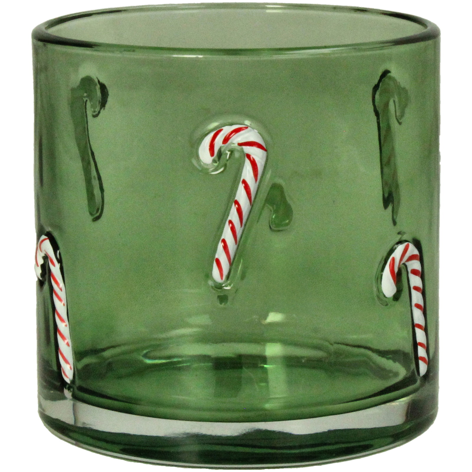 ■Candle Holder Glass Green