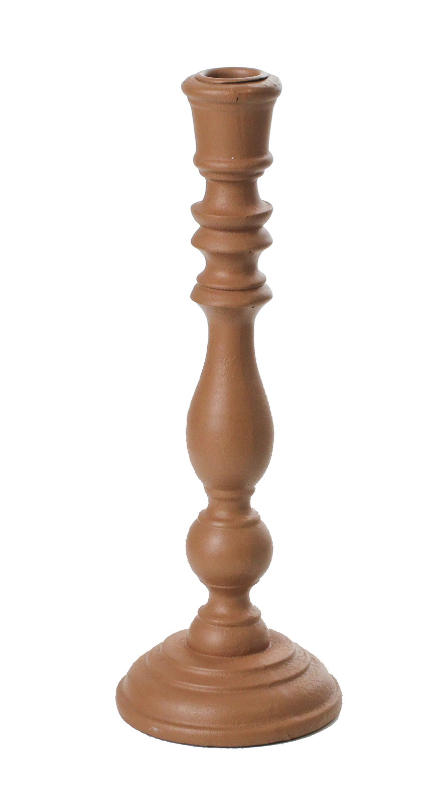 ■Candle Stick Polyresin Terra 10x10x28cm