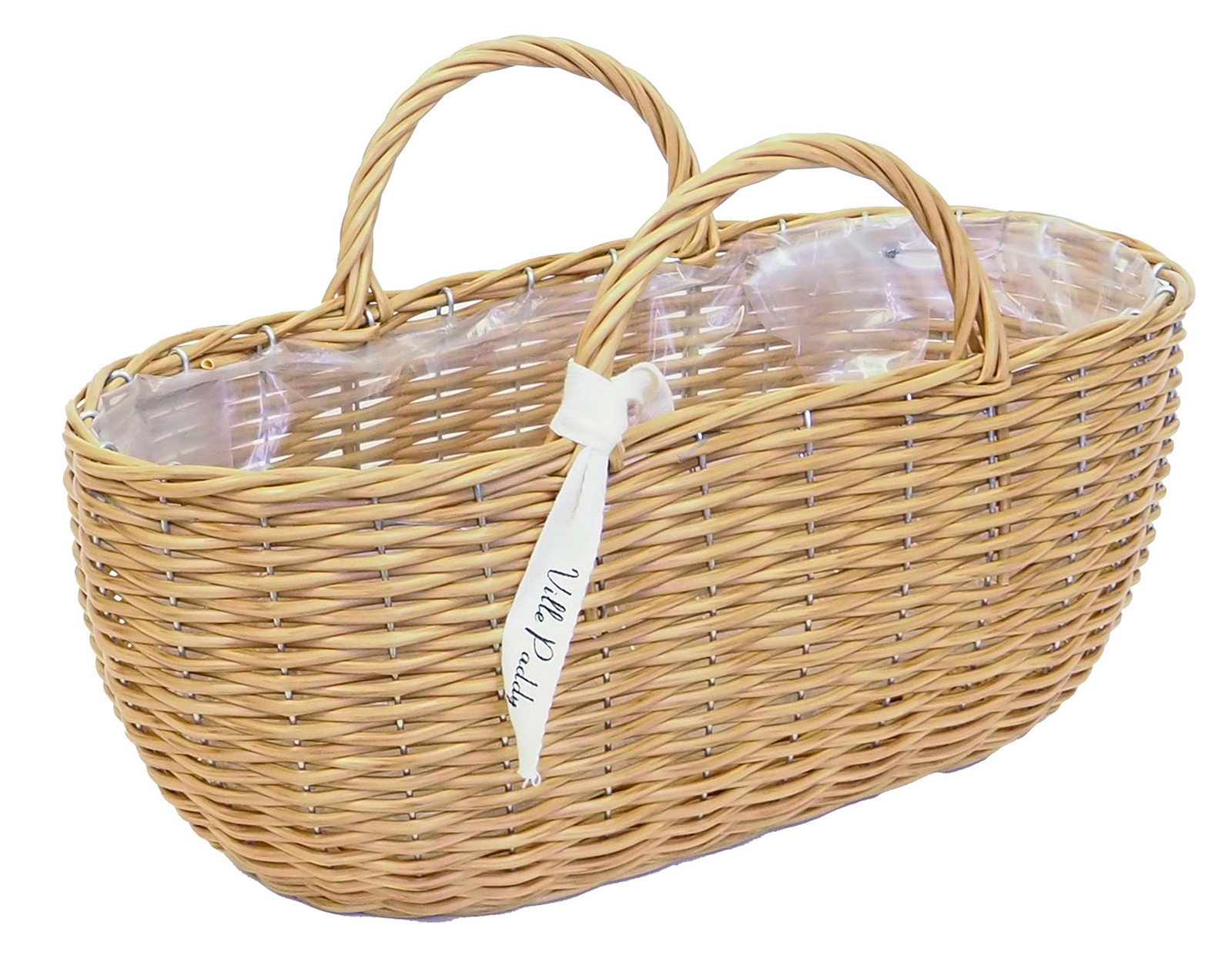 【個人宅配送不可】PPラタンバスケットダエンガタL