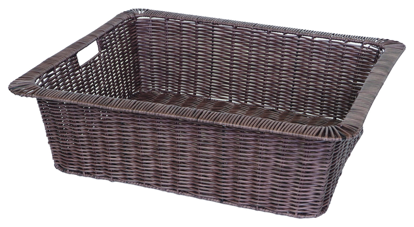 【個人宅配送不可】PPランドリーバスケット ブラウン