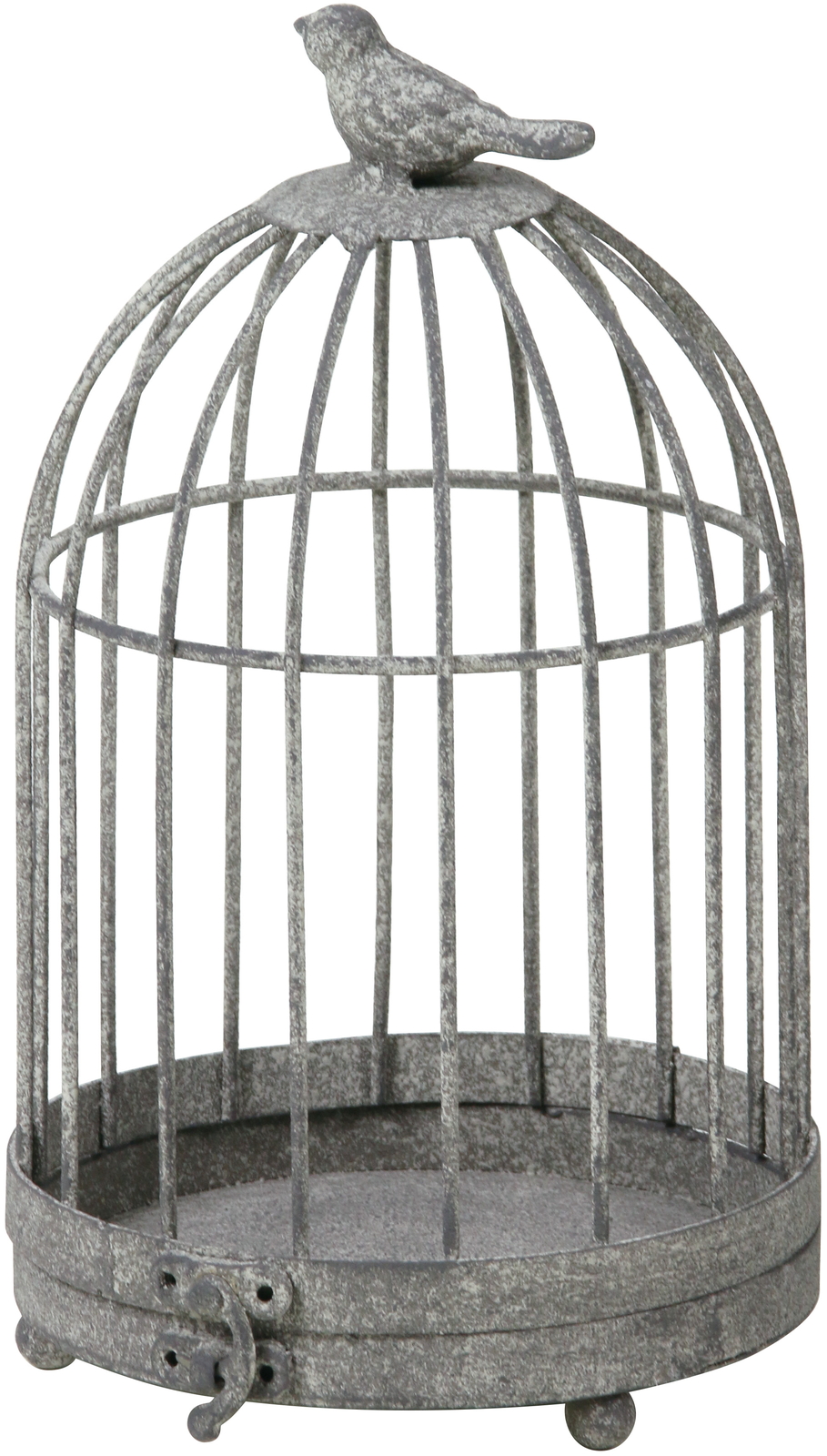 アンティークブリキ バードゲージS グレー