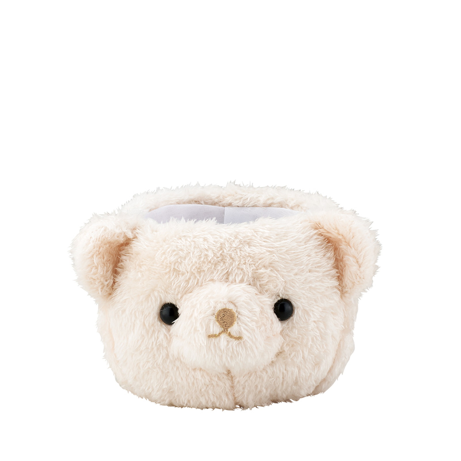 ふわふわベアーポット アイボリー