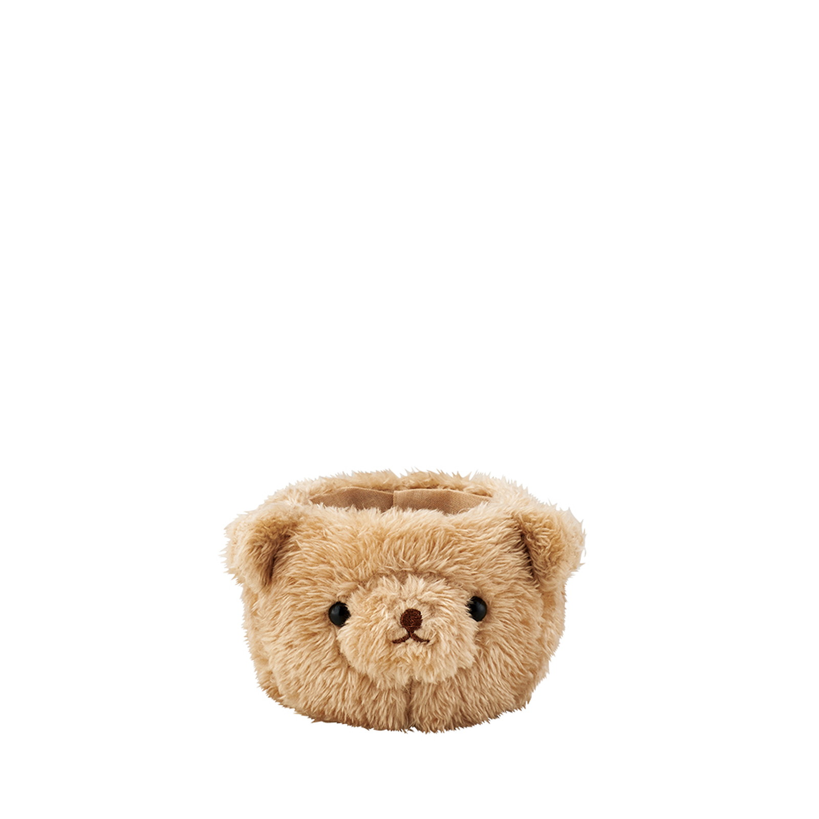 ふわふわベアーポット ミニ ベージュ