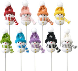 CMふわふわピック 9色スノーマン