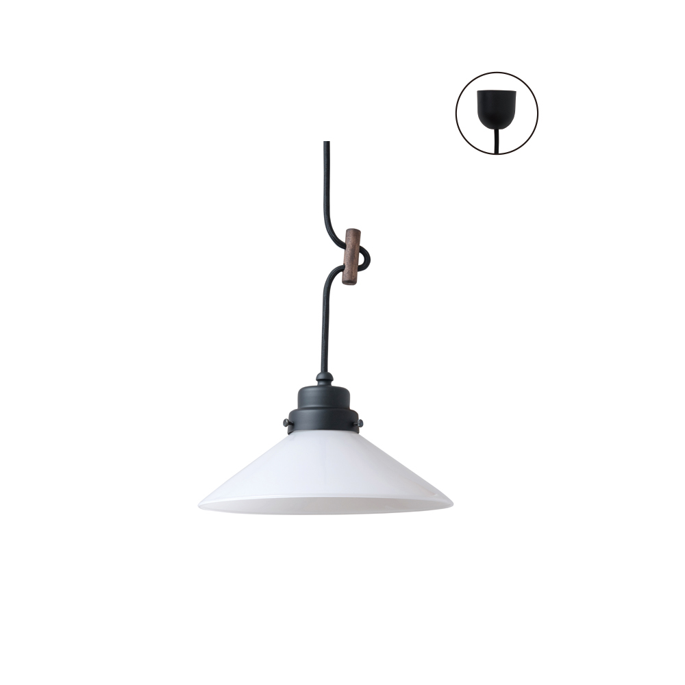 【個人宅配送不可】ペンダントライト ミルク