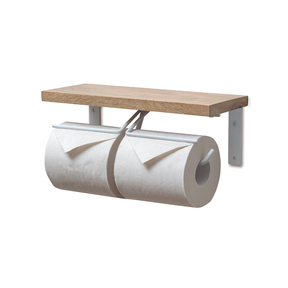 【個人宅配送不可】トイレットペーパーホルダー W ホワイト