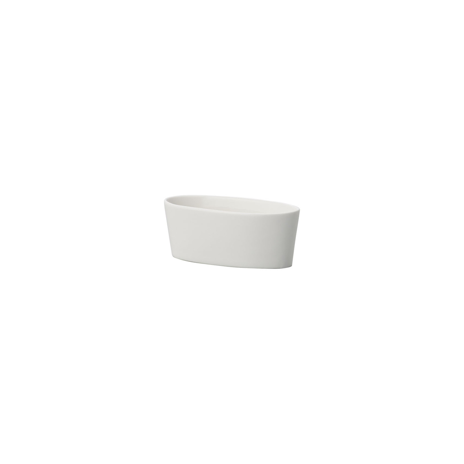 WHITE VASE Oval_12L5W5H