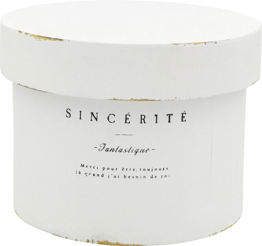 【個人宅配送不可】フルールハットボックスB02-WH