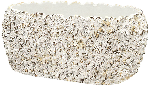 【個人宅配送不可】デイジーフラワーオーバルS-WH