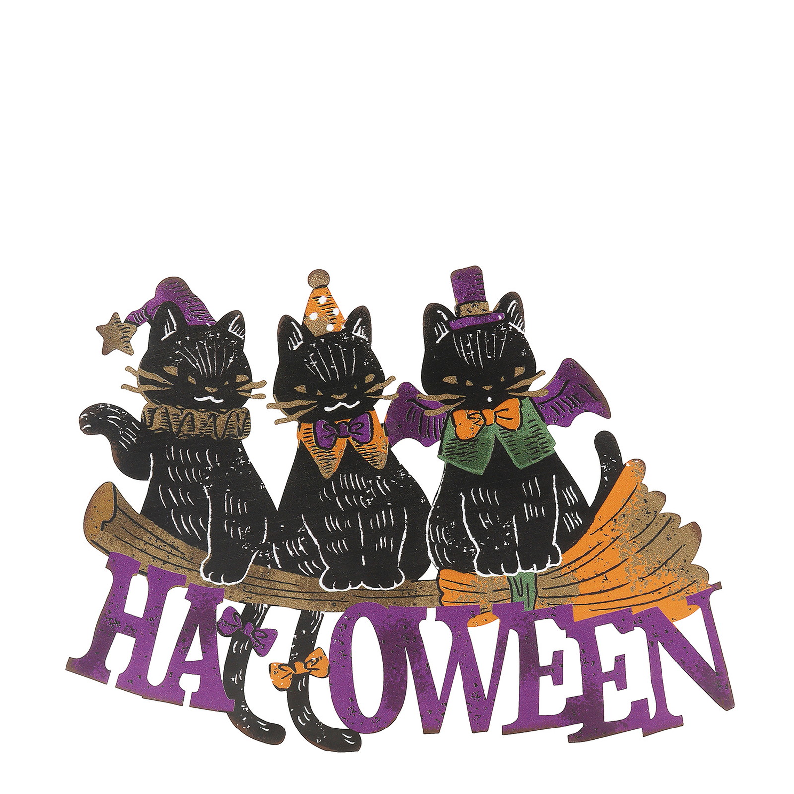 【個人宅配送不可】ハロウィンプレート26スリーキャット