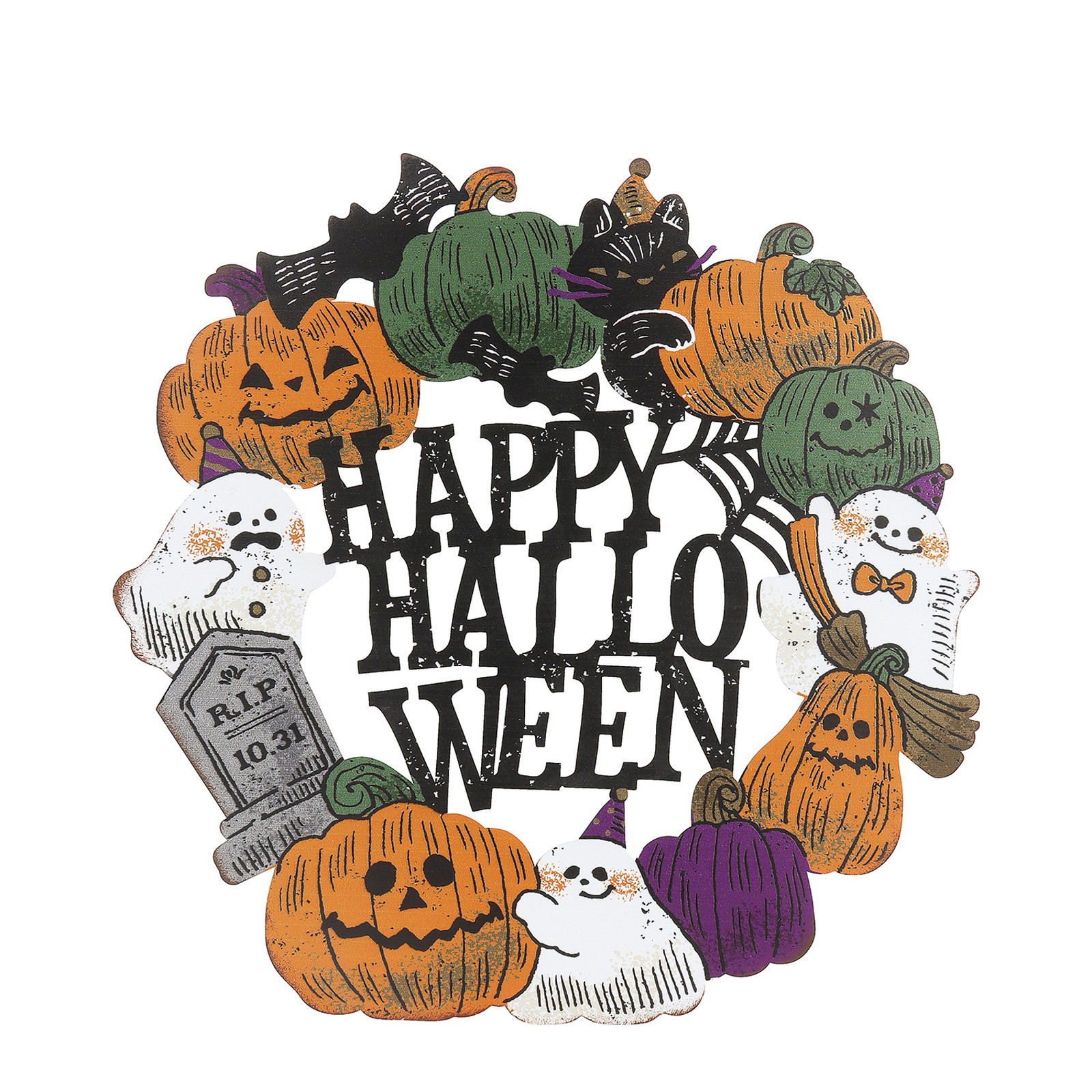 【個人宅配送不可】ハロウィンプレート26ワードリース